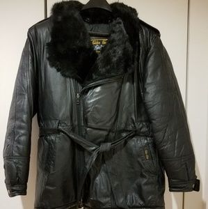 Men's Genuine Leather Goose Coat